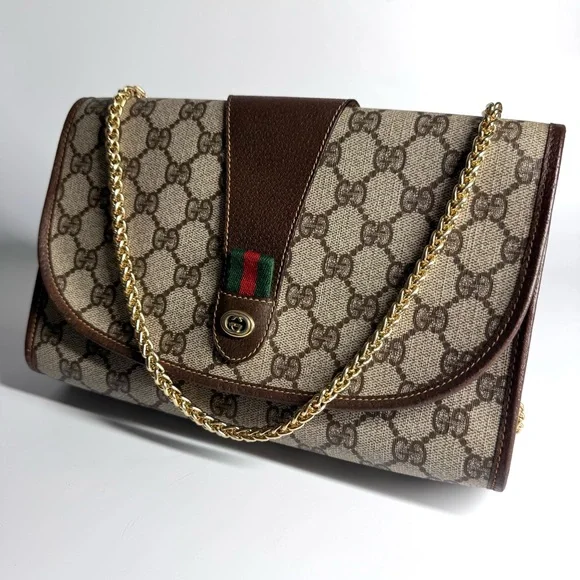 Gucci Supreme GG Monogram  Clutch Crossbody Bag - Picture 7 of 17